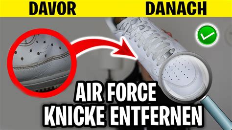 Air Force One Knicke/Creases entfernen 